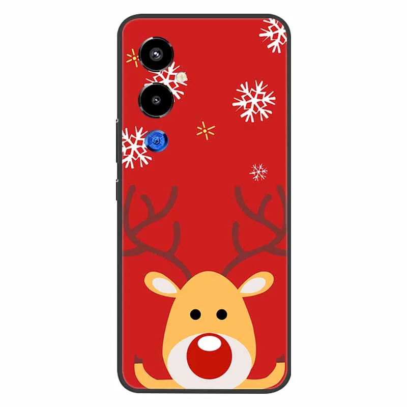 Christmas Silicone Soft TPU Phone Case - Festive Holiday Gift Cover