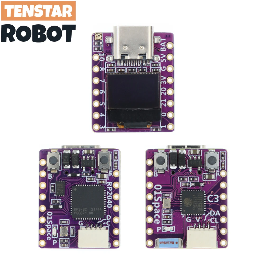 Raspberry Pi Pico 개발 보드, Arduino Microprython용 Risc-v WiFi 블루투스, 0.42 인치 LCD, ESP32 C3, RP2040