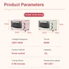12L Electric Oven Multifunctional Mini-oven Roaster Household Intelligent Pizza Barbecue Bread Baking Toaster Breakfast Machine 2