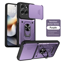 Shockproof Armor Case with Ring Stand Cover for Edge 60Pro (PURPLE)
