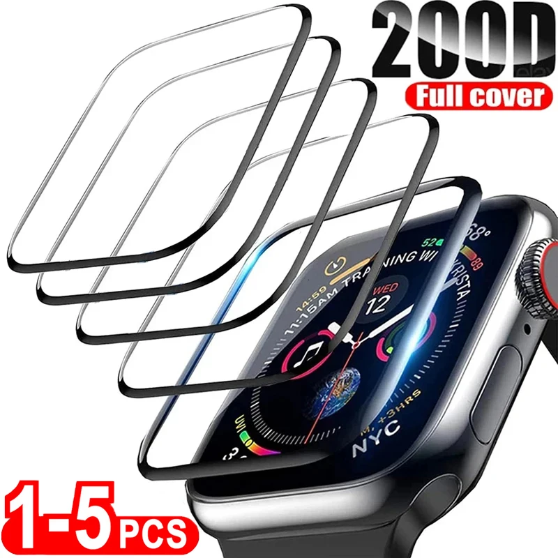 애플 워치용 세라믹 필름, 유리 아님, 아이워치 울트라용, 49mm 스크린 보호대, 애플 워치 9, 8, 7, 6, 5, SE, 45mm, 41mm, 42mm, 44mm, 40mm, 38mm, 1-5 개