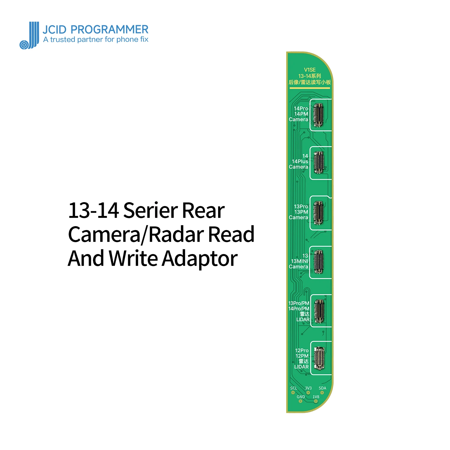 Cable flexible para reparación de cámara trasera, Cable FPC para iPhone 12-14PM, reparación de problemas de ventana emergente, soldadura sin eliminación, etiqueta JC