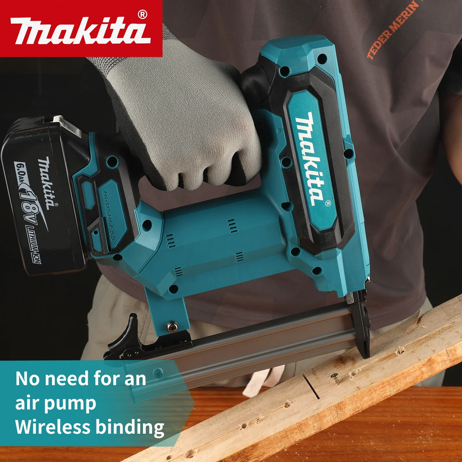 Pistolet à clous Makita F30 au lithium-ion : 18 V, batterie 6,0 Ah, capacité de 100 clous, sans fil, idéal pour les revêtements de sol, les étagères et les projets de bricolage en bois 1 Pistolet à clous Makita F30 au lithium-ion : 18 V, batterie 6,0 Ah, capacité de 100 clous, sans fil, idéal pour les revêtements de sol, les étagères et les projets de bricolage en bois 1