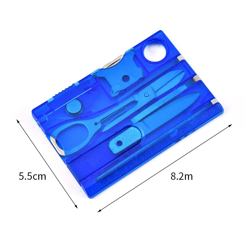 Tool Card Multifunctional tool card Swiss tool card Office Letter opener screwdriver 9-piece outdoor set