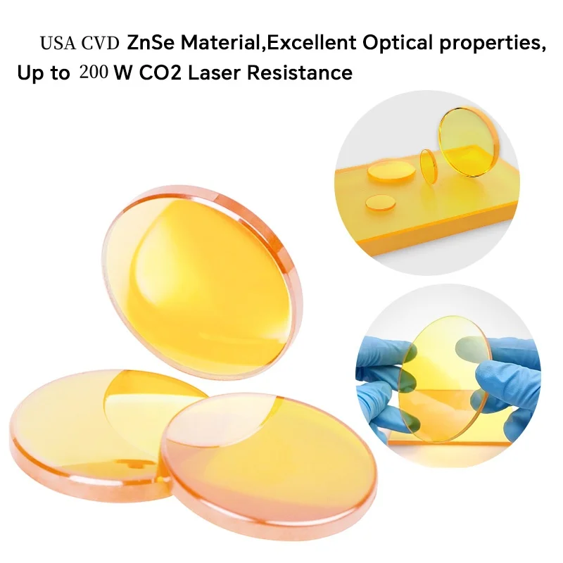 CO2 초점 렌즈 미국 CVD ZnSe 직경 12 15 18 19.05 20 FL 38.1 50.8 63.5 76.2 101.6 127mm CO2 레이저 조각 절단기용