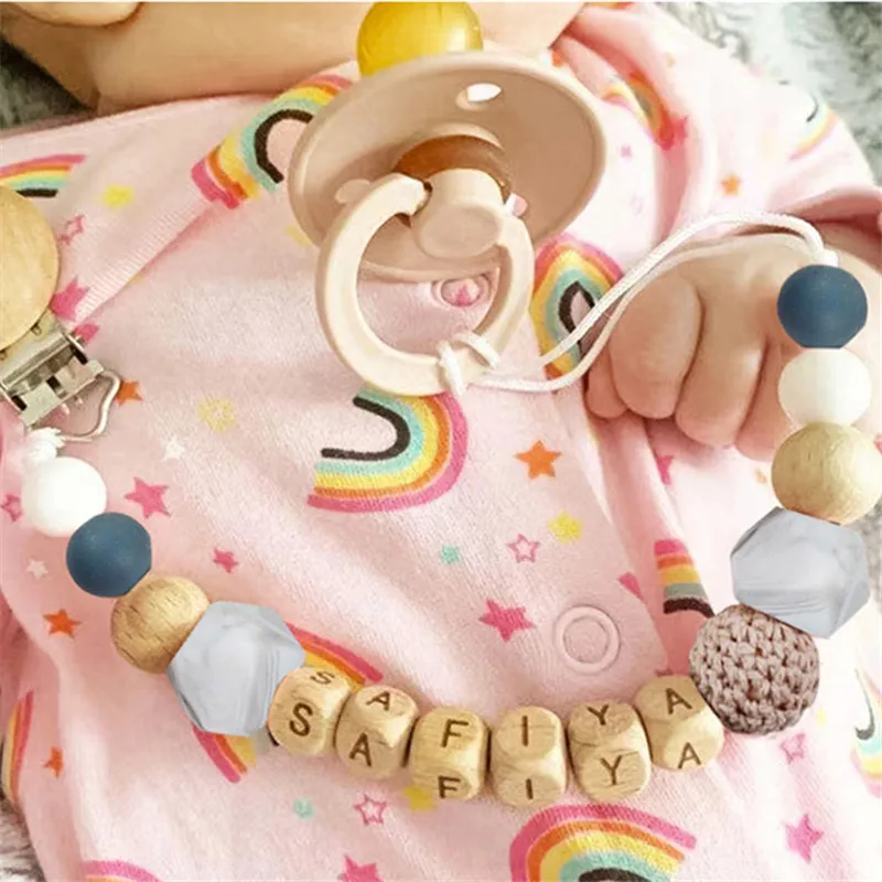 1 PCS Baby Pacifier Clip Childrens Soothing Toys Silicone Pacifier Chain