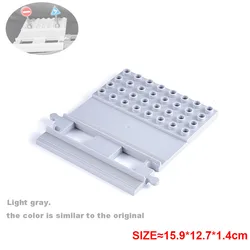 Children's City Building Block Playset - Bathroom, Bedroom, and Outdoor Accessories (32 holerail platform)