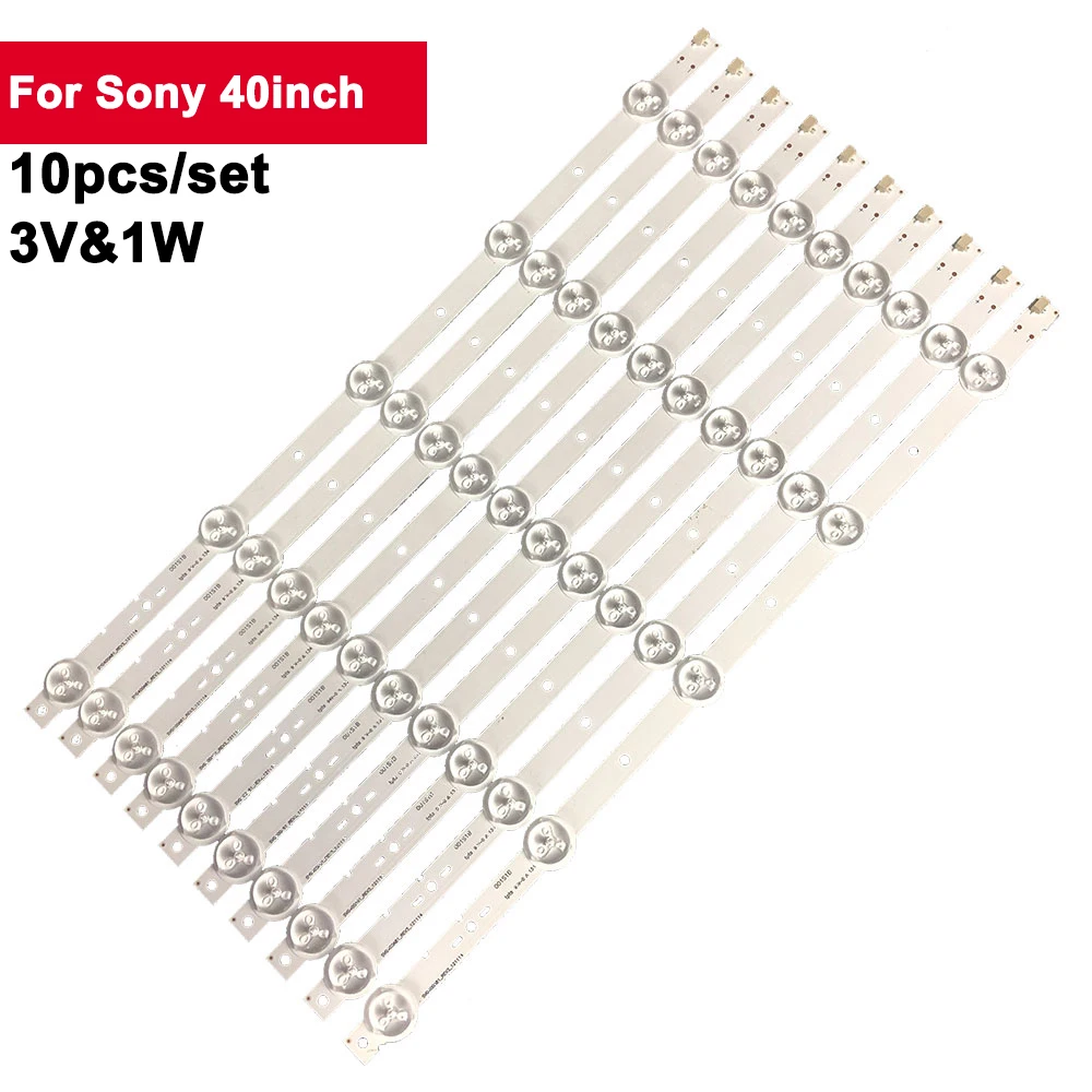 

395mm 10Pcs/Set LED TV Backlight For Sony 40inch 3V 1W SVG400A81_REV3_121114 KLV-40R470 KLV-40R476 40R KLV-40R470A KDL-40R450A