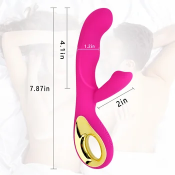 Dildo Rabbit Vibrator For Women Clitoris Vibrating Sex Toys Vagina Massager G-Spot Stimulator Double Motors Female Masturbators 5