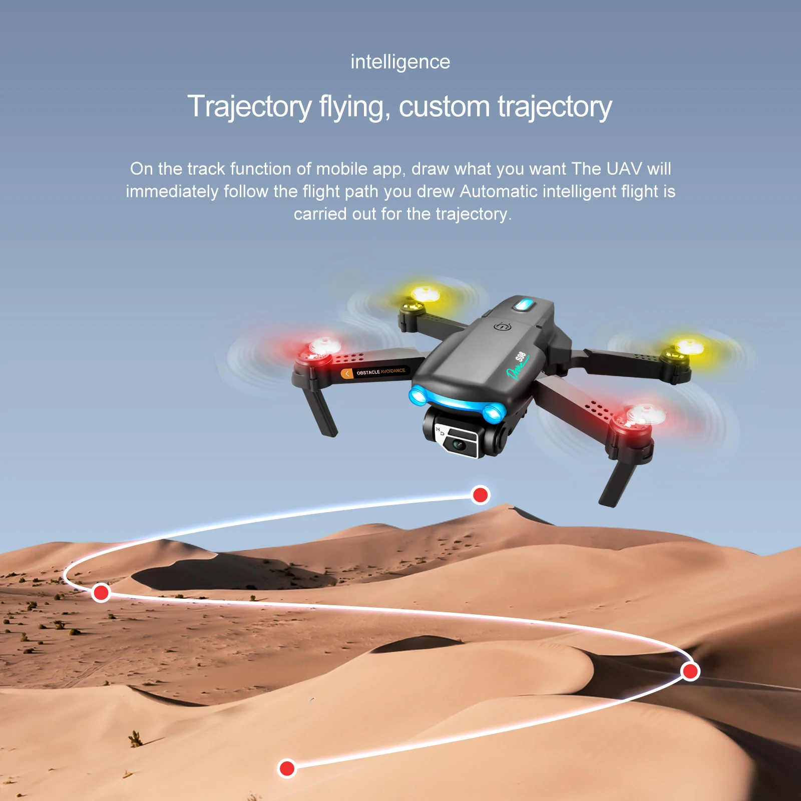 KBDFA S98 Drone, uav follows the flight path you drew automatically