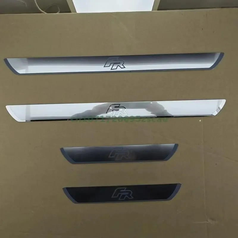 Car Stickers FR Stainless Steel Door Sill Cover for SEAT LEON ARONA ATECA