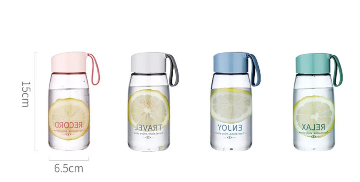 Description Picture 4 of item380ml Plastic Water Bottles Transparent Bottle Outdoor Sports Water Cup Water Mug Student Portable Mug