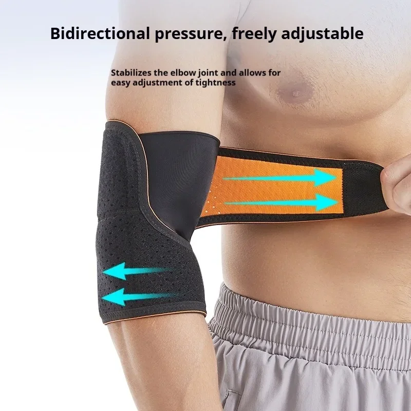 1Pcs Sports elbow Pads Arm Warmers Strap Protector Elbow Pressure Hand Protector Comfortable Breathable Fitness Arm Sleeves Men