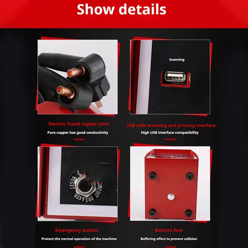 Intelligent PE Tube Welding Machine Gas Pipeline Butt Welding Machine PE Pipe Electric Fusion Welding Machine 220-250V 5
