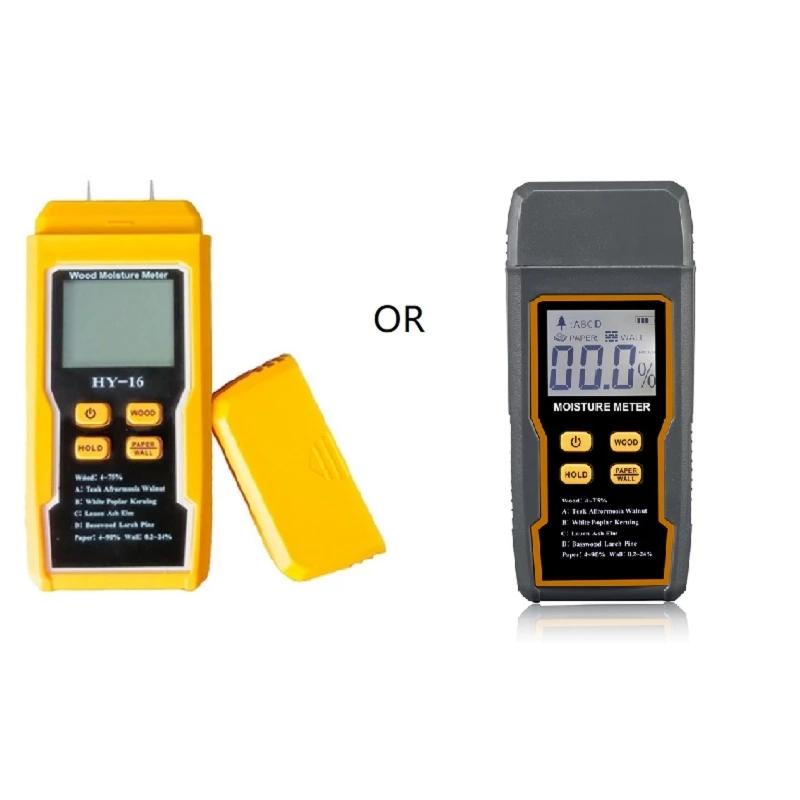 

Digital Water Leak Tester with Backlit LCD Display Moisture Meter Pin-Type