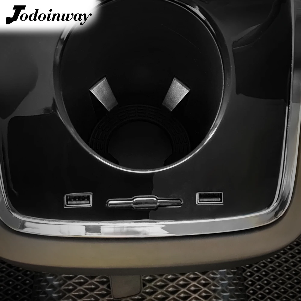 

Armrest box for Volvo XC60 XC90 V60 C60 S90 water cup holder dual USB charge port frame decoration car rear seat accessories