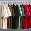 High Weight Gsm 600g Heavyweight Thickened Cotton T-shirt Short Sleeve Men's Summer Half Sleeve Tees Round Neck Underlay