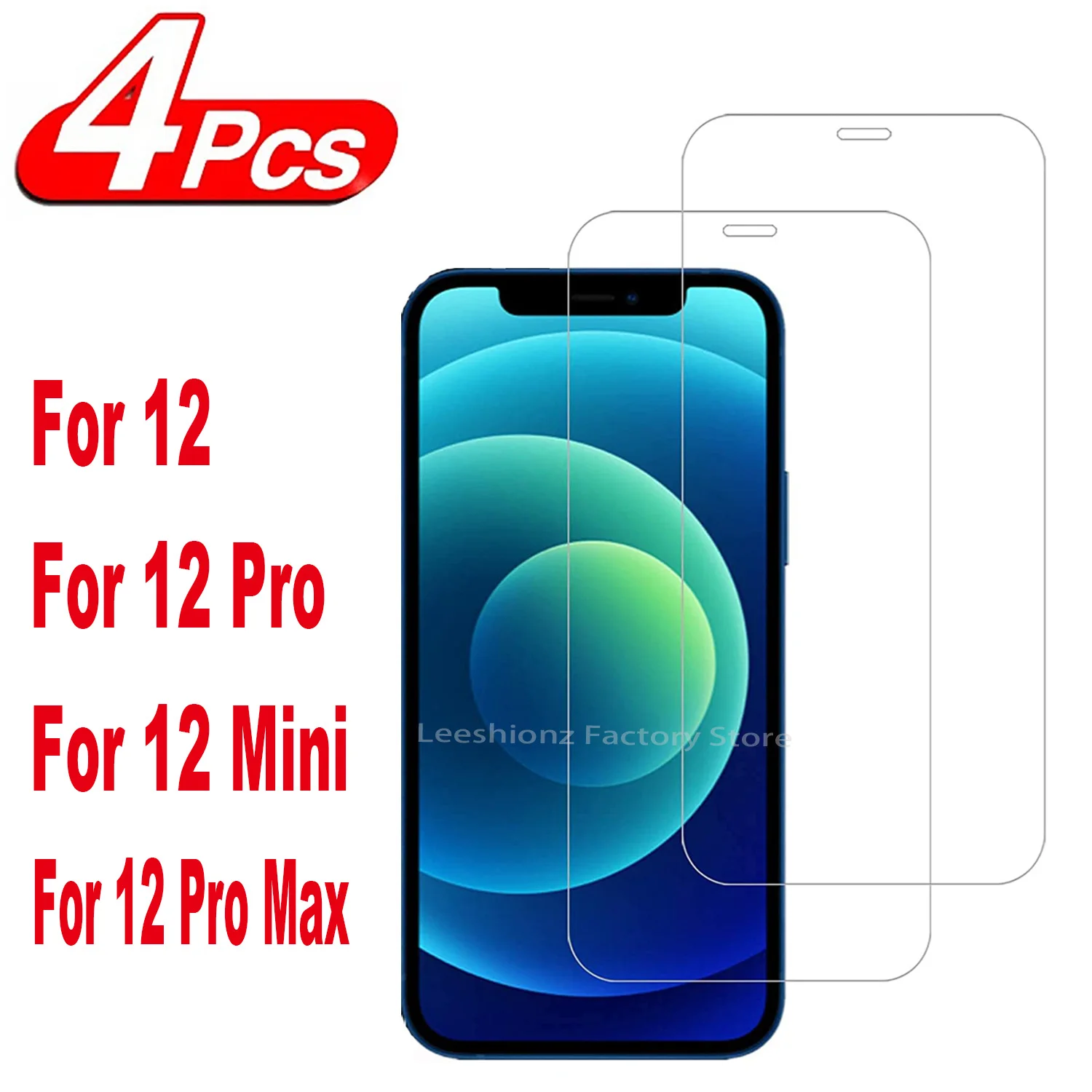 Premium HD Tempered Glass Screen Protector (2/4 Pack)