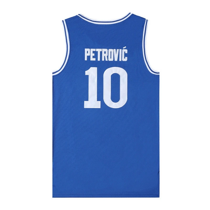 Movie CIBONA #10 PETROVIC Basketball Jerseys Mens Sports Breathable Quick Drying, basketball jerseys