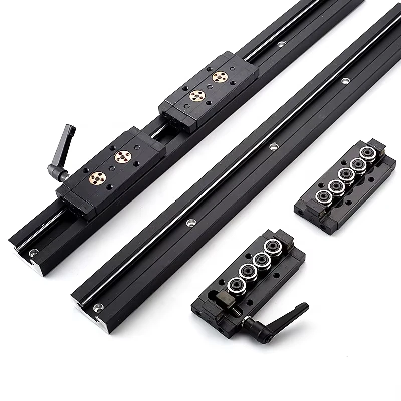 SGB15N 38 มม.Built-in Dual-Axis Linear ท่องเที่ยวสีดํา 1PC SGR15N Rail และ 1PC SGB15N ชุดบล็อกไม้เครื่องจักร 3D เครื่องพิมพ์ 1