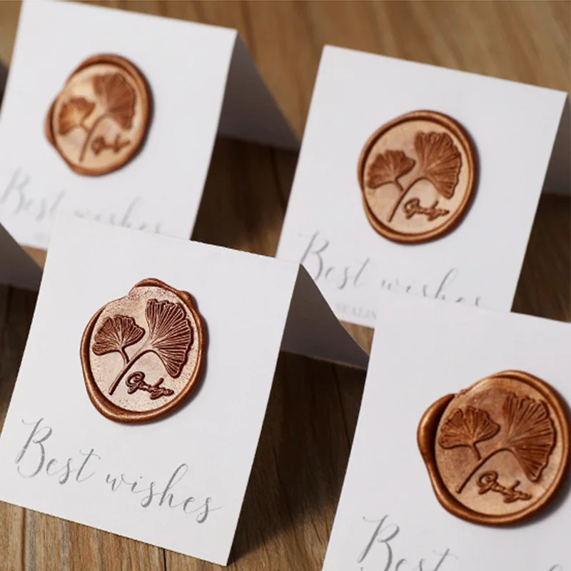 100 Pcs Wax Seal for Stamps Retro Wax Print Beads Vintage Sealing Macaron Gold Wedding Birthday Wax Lacquer for Seals Lacre