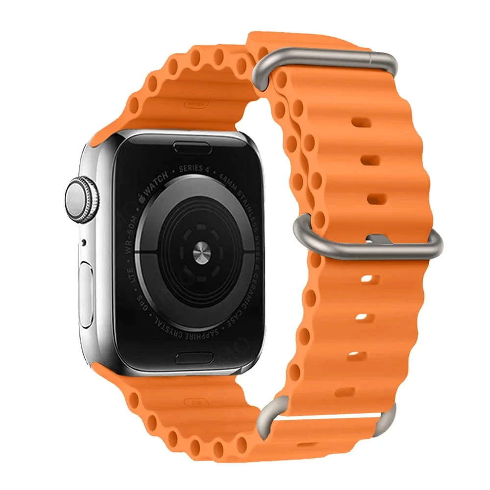 Versatile Silicone Bracelet for Apple Watch - Multiple Sizes