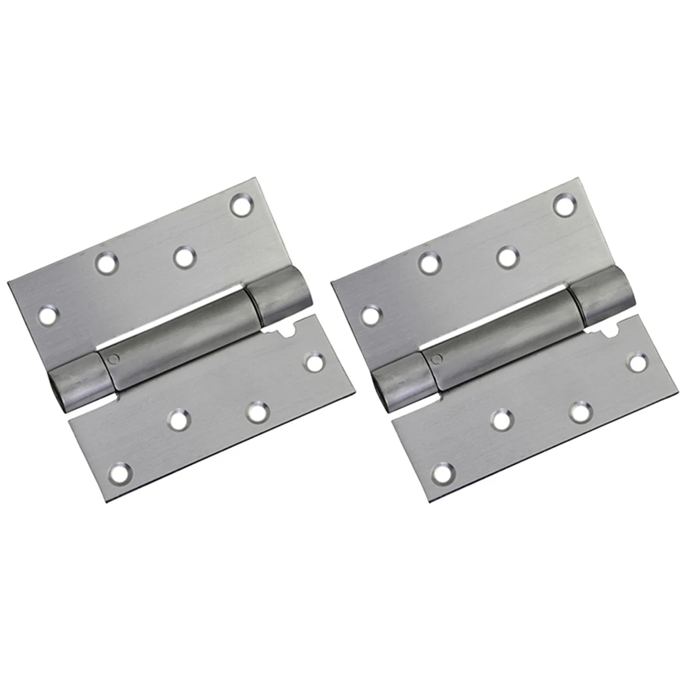 

Self Closing Door Hinge 2 Pack 4 Inch Heavy Duty Square Stainless Steel Mortise Spring Automatic Closer Hinge Hardware