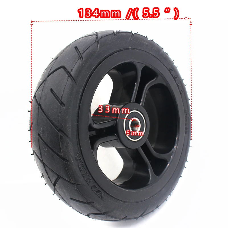 Hot Sale High Performance5 inch Solid wheel 5.5x2 Fast wheel F0,jackhot,Nes carbon fiber scooter solid tire with plastic rim hub