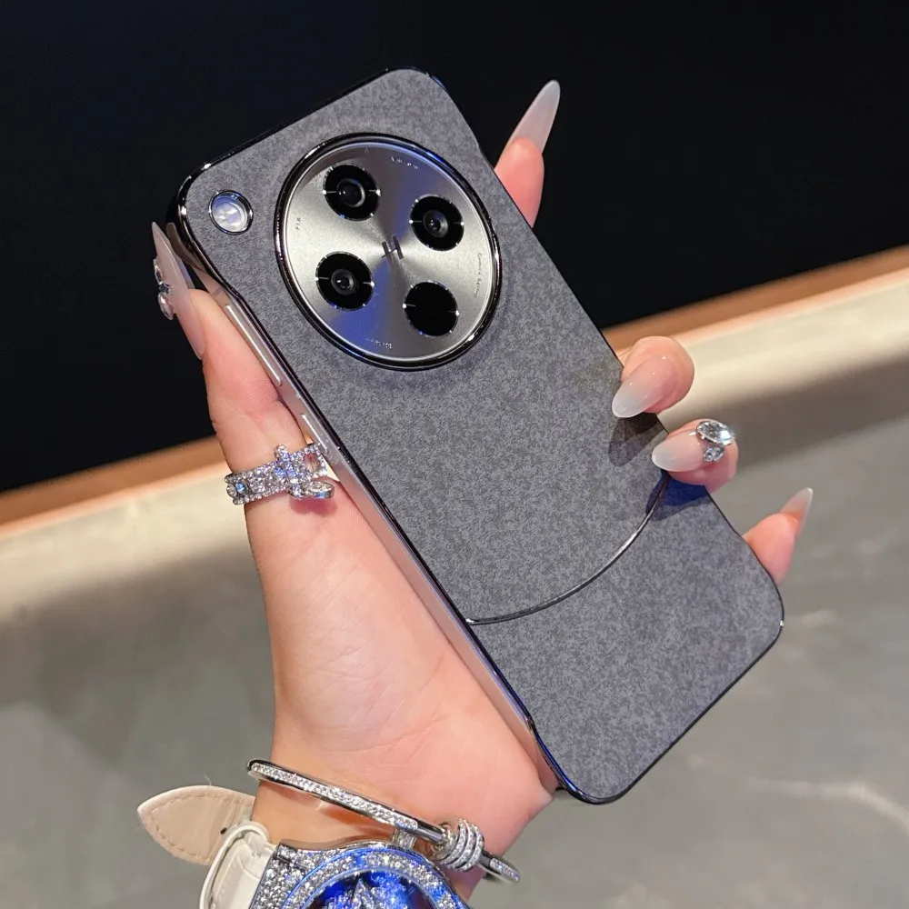 Slim Magnetic PU Leather Case with Wireless Charging