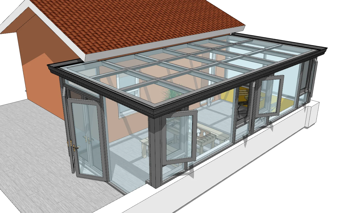 winter garden house glass sunrooms free standing aluminum sunroom