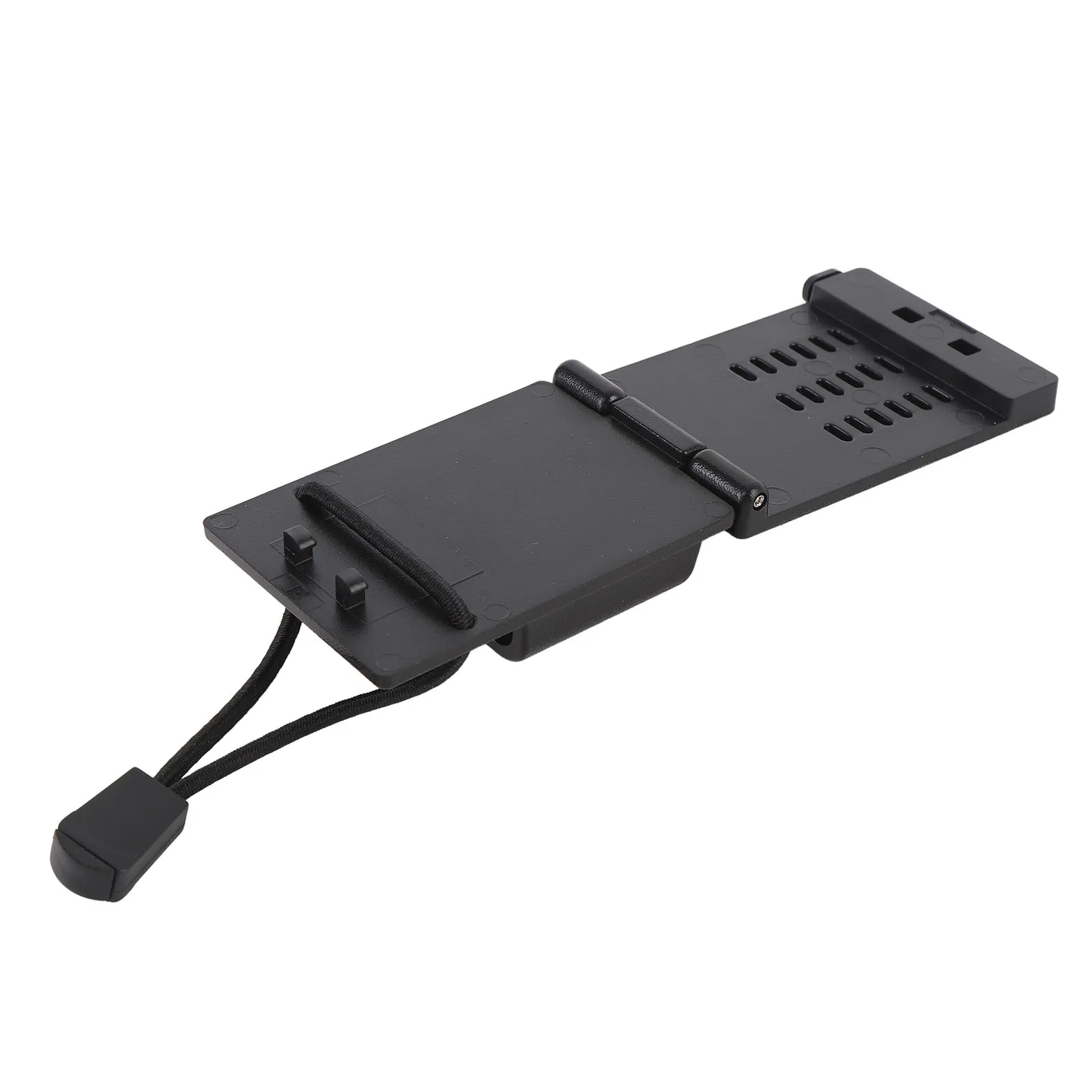 Black Secure Compact Radio Holster with Anti-Slip Belt Clip for Law Enforcement