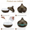 Wood Grain Aroma Essential Oil Diffuser 5