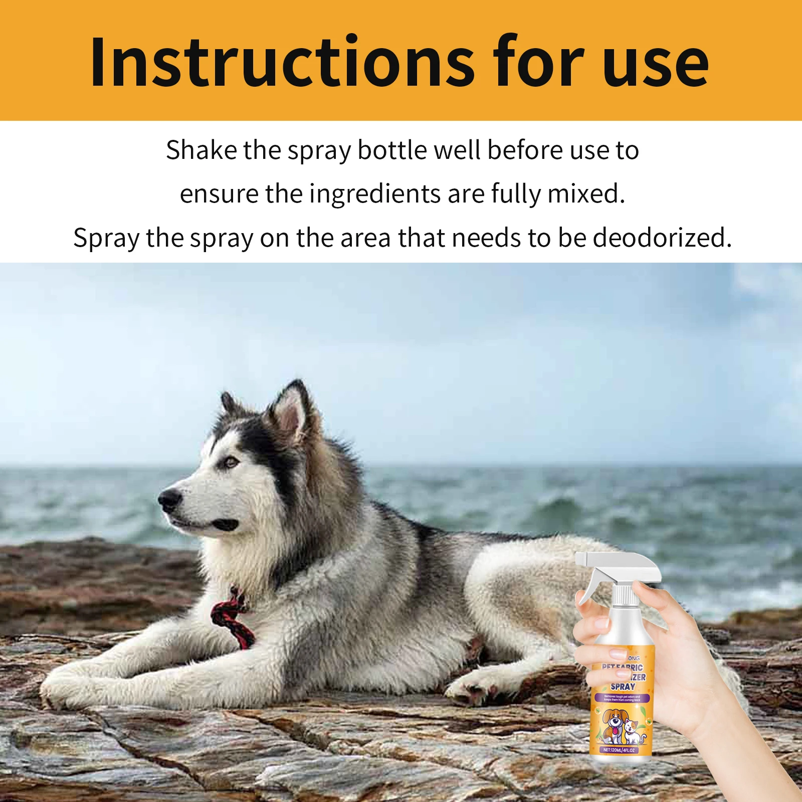 150ml Pet Cat Dog Deodorant Spray Clean Pet Odor Indoor Air Fresh And Lasting Deodorant Cat Dog Spray