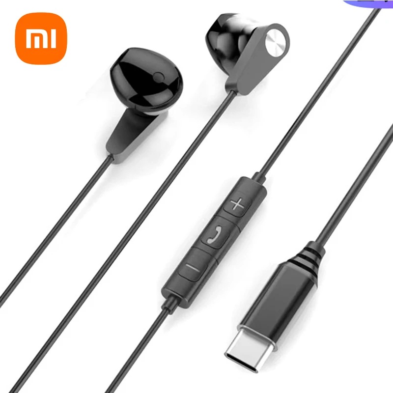 Original Xiaomi Wired Headset HiFi Stereo Earphone Type C 3.5MM Wired Earbuds Metal Surging Bass Sport Headphones With Mic 3
