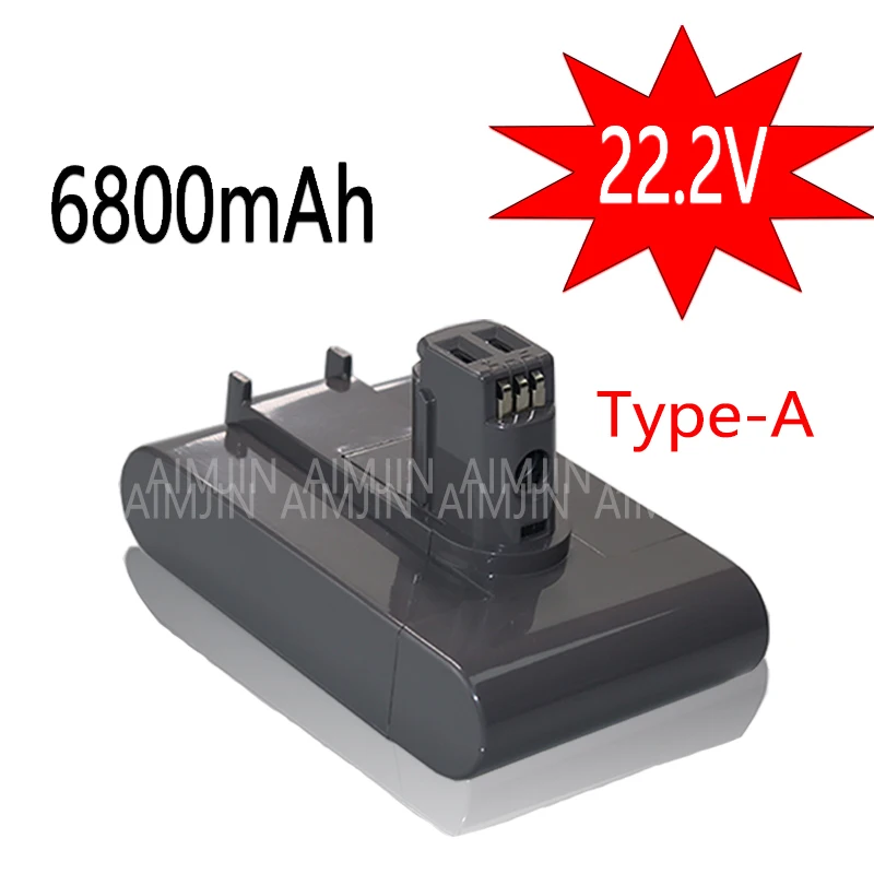 

NEW (Type A) 22.2V 6800mAh Li-ion Vacuum Battery for Dyson DC35, DC45 DC31, DC34, DC44, DC31 Animal, DC35 Animal,917083-01