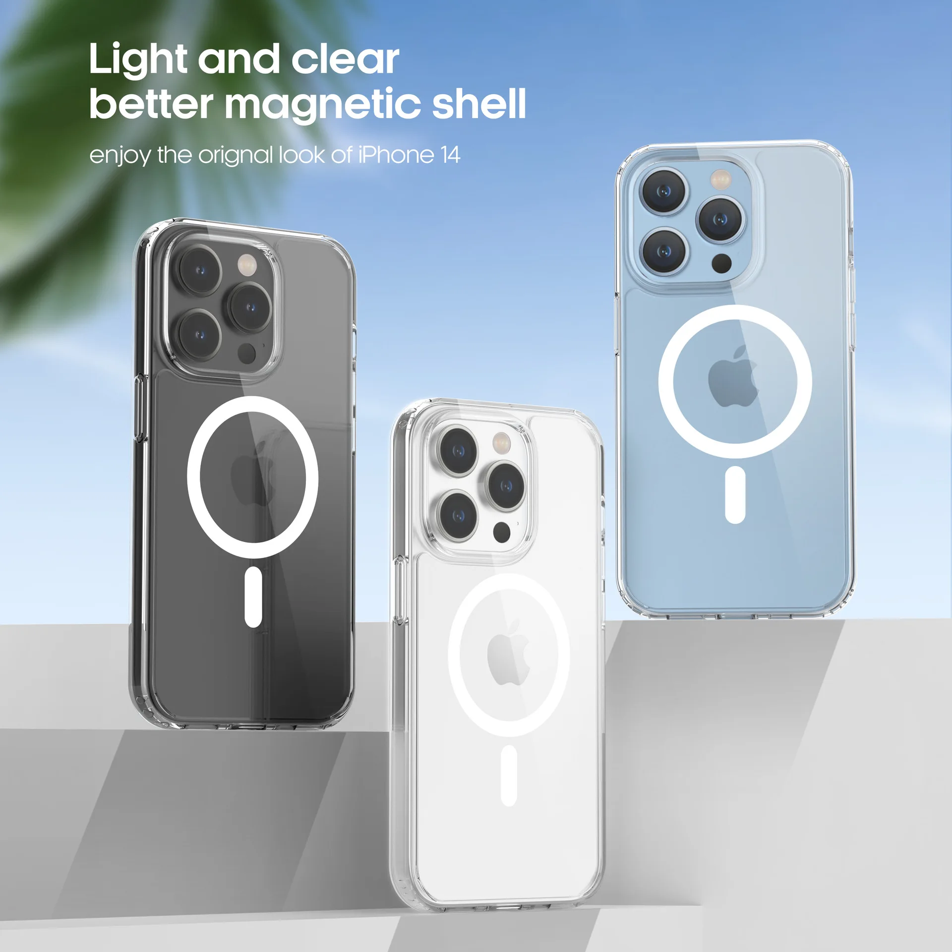 Magnetic Crystal Clear Per Iphone 14 13 12 11 Pro Case Strong Magnets Drop Compatibile Con Magsafe Protective Slim Cover Clear