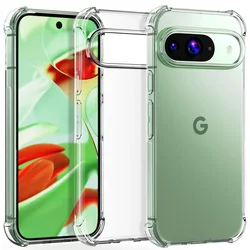 Shockproof Silicone Phone Case with Transparent Soft TPU Back Cover - Google Pixel 11 (Clear)