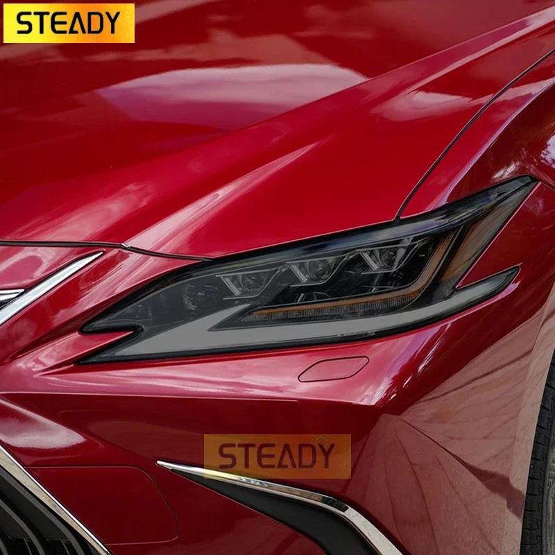 

2 Pcs Car Headlight Protective Film Transparent Black TPU Sticker For Lexus ES 350 300 2015 2016 2017 2018 2019 2020 Accessories
