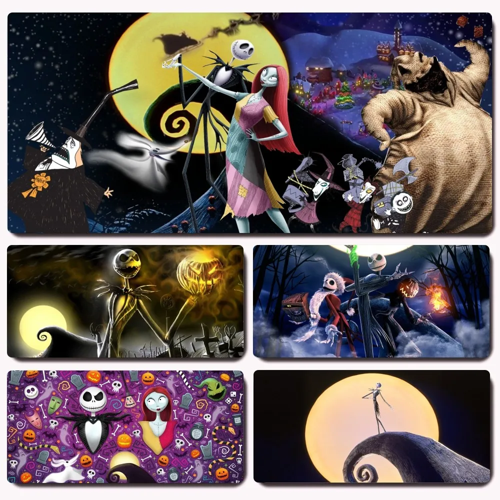 Disney Nightmare Before Christmas Mousepad Gaming Office Desk Pads Large For Computer Tappetino Per Mouse Con Medetta Antiscivolo