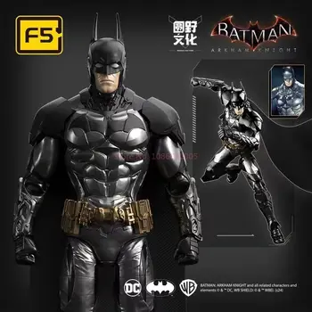 F5 ROUNDD CULTURE Batman: Arkham Knight Deathstroke Red Hood Anime Figure Blind Box Assemble Movable Model Toys Collection Gifts