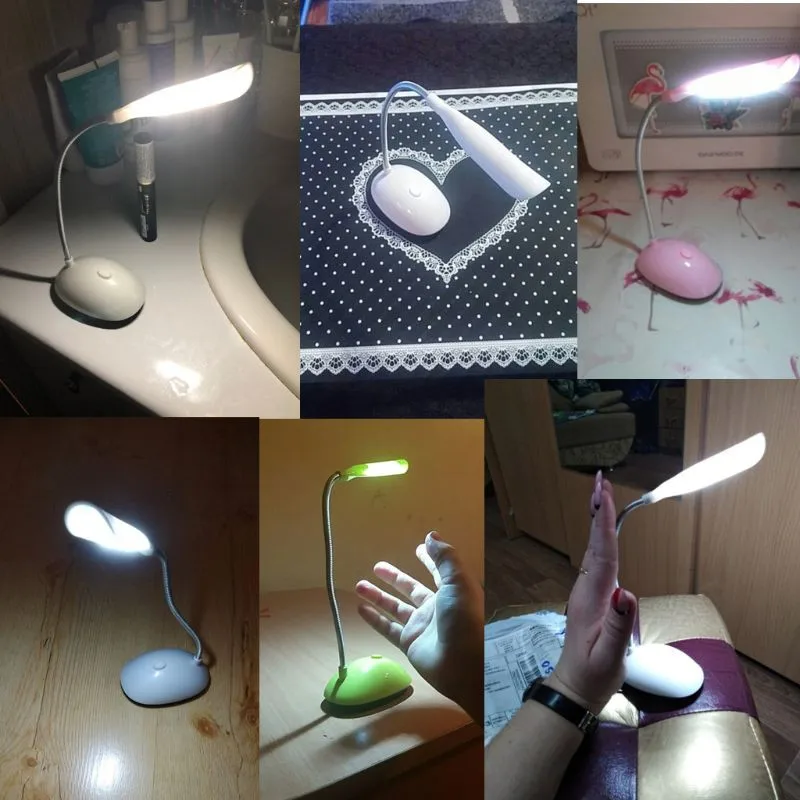 LED Night Light Desk Lamp for Kids,Battery Powered Eye Protection Night Lamp,Desk Table Lamp,LED Reading Book Light