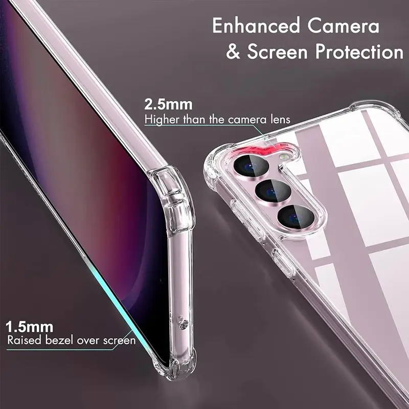 Hybrid Shockproof Case For Samsung Galaxy S26 S25 FE S24 S23 S21 S22 Plus Ultra Clear Hard Case For Samsung A57 A37 A56 A36 A54 - Image 4