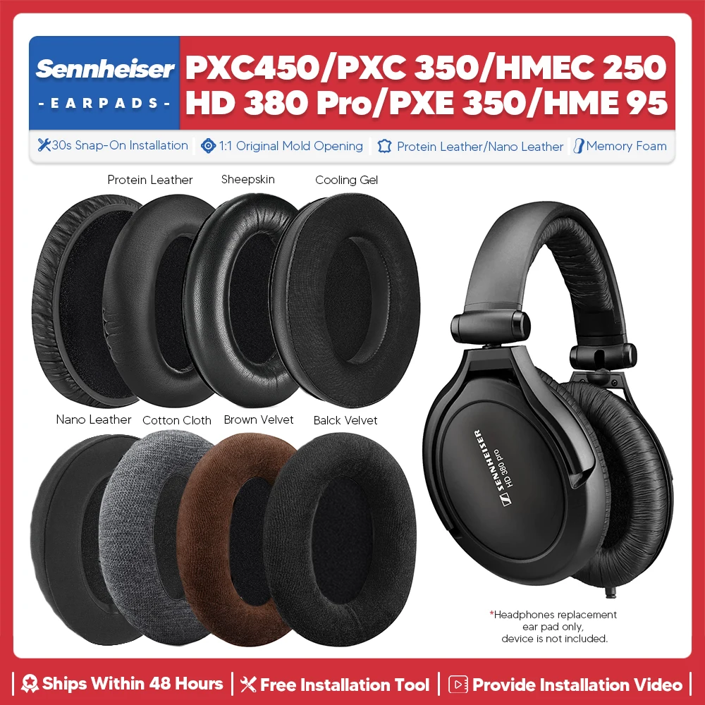 ReplacementEarPadsForSennheiserPXC450PXC350PXE350HD380Pro