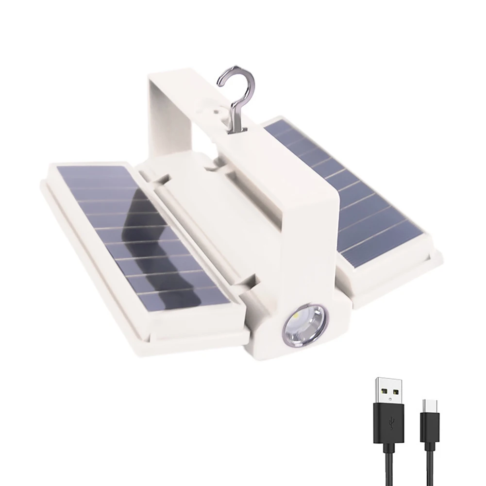 1500mAh XPE LED Camping Lamp 480LM Portable Lamp Foldable Solar Type-C USB Rechargeable Blackout Emergency Equipment