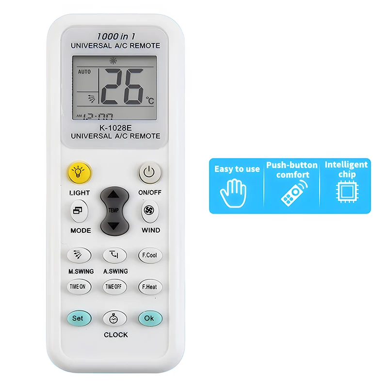 Universal K1028E Air Conditioner Remote Control Low Power Consumption