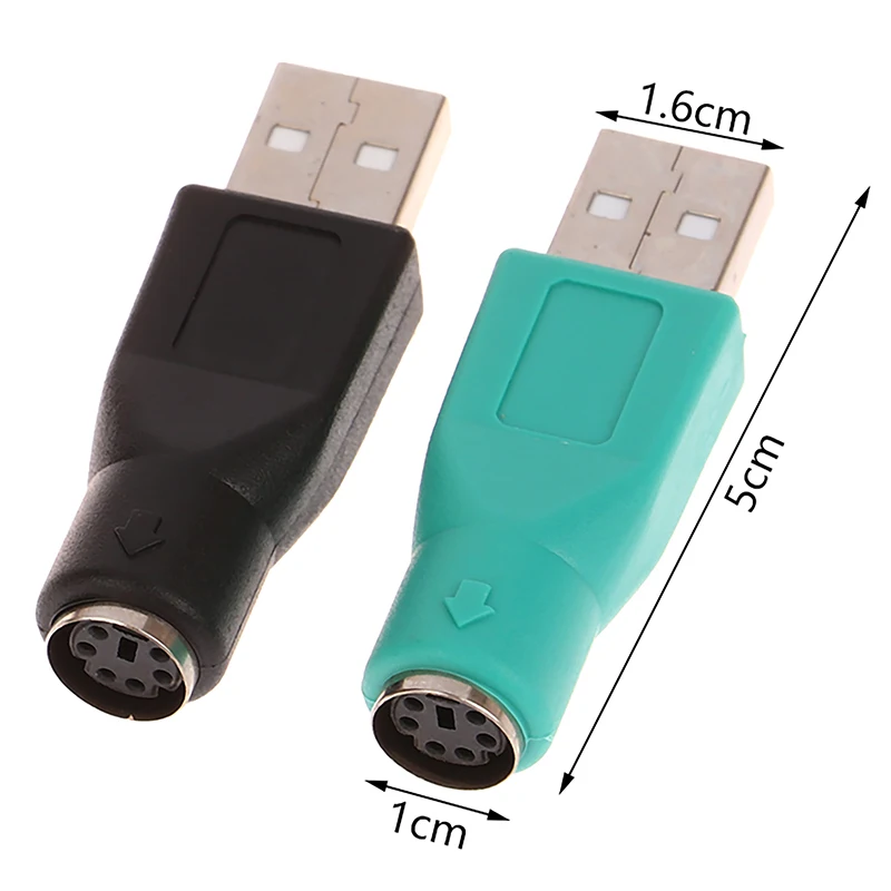 1pc PS2 To USB Male Adapter For Computers PC Laptop Mouse Keyboard USB Male To Connector Keyboard Adapter Head usb adapter,usb adapter cable,usb cable adapter,conversion cable adapter,type to usb adapter