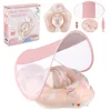 Baby Canopy Swimming Float, Inflatable Floating Ring for Kids, Swimming Pool Accessories, Summer Circular Bath Toys 1