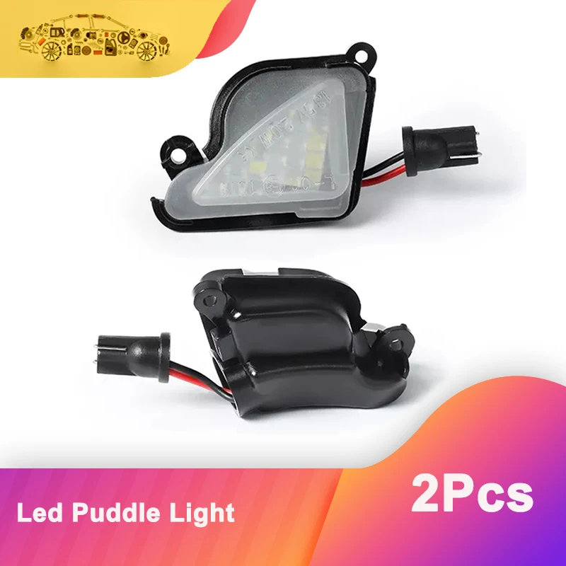 

2Pcs 6000K White LED Under Side Mirror Light Puddle Lamps For Skoda Octavia 3 5E 2 1Z Skoda Superb 3 B8 2 B6 Skoda Scout