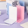4/8pcs Set Clear Acrylic Bookends - Desktop Display Stands for Office, Home & Retail Use, Book Storage, Transparent 3