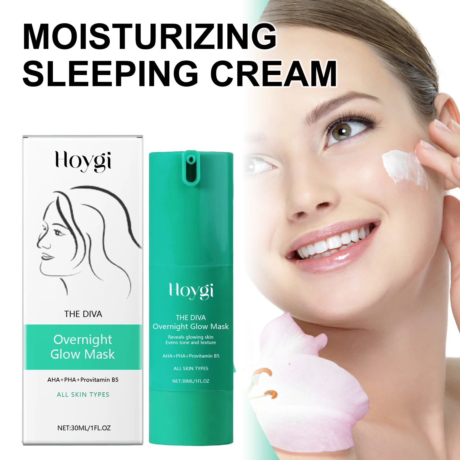 Masque de sommeil hydratant pour le visage crème de nuit hydratante pour peau sèche et sensible Gel de soin éclaircissant pour le visage avec vitamine 30ML 1 Masque de sommeil hydratant pour le visage crème de nuit hydratante pour peau sèche et sensible Gel de soin éclaircissant pour le visage avec vitamine 30ML 1